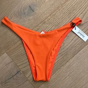 Vitamin a bikini bottom california high leg size small orange crush ORC